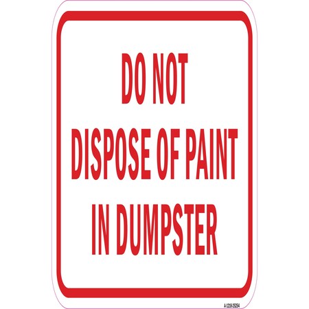 Signmission Safety Sign, 12 in Height, Aluminum, 18 in Length, 25254 A-1218-25254